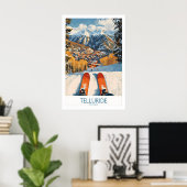 Telluride-Wandkunst Skiplakat 1 Poster (Heimbüro)