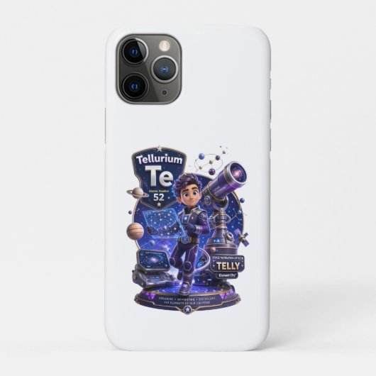 Tellurium-Charakter aus ATOMIVRA Case-Mate iPhone Hülle (Rückseite)