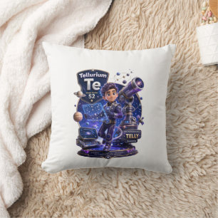 Tellurium-Charakter aus ATOMIVRA Kissen