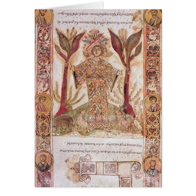 Tellus, von Exultet I, c.1030 (Vorne)
