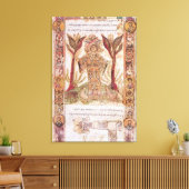 Tellus, von Exultet I, c.1030 Leinwanddruck (Insitu (Wohnzimmer))