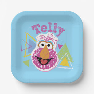 Telly Monster Spaß-Grafik Pappteller