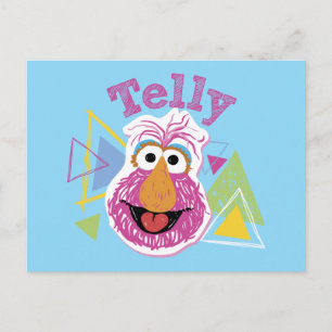 Telly Monster Spaß-Grafik Postkarte