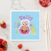 Telly Monster Spaß-Grafik Serviette (Beispiel)