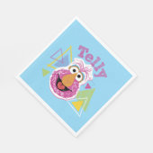 Telly Monster Spaß-Grafik Serviette (Ecke)