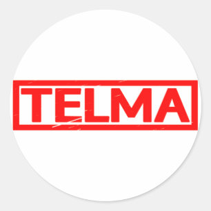 Telma-Briefmarke Runder Aufkleber