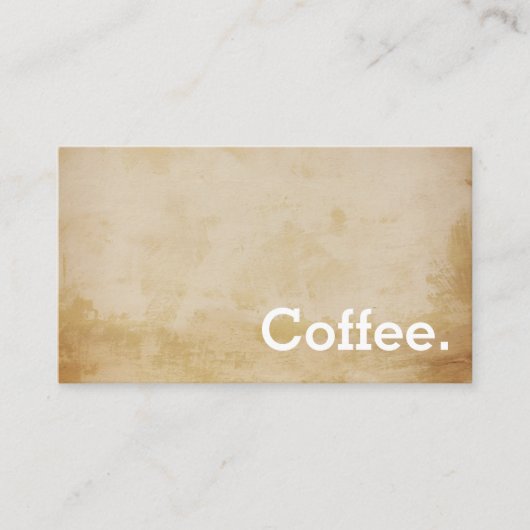 Telmo Einfache Loyalität Kaffeekarte Treuekarte (Vorderseite)