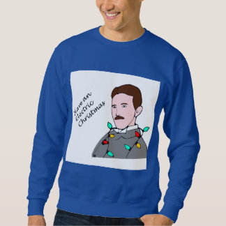 Telsa elektrisches Weihnachten Sweatshirt