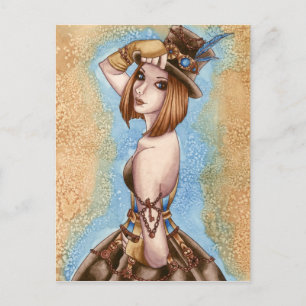 Telsa - Steampunk Postcard Postkarte