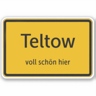 Teltow Aufkleber Sticker Autoaufkleber