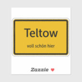 Teltow Aufkleber Sticker Autoaufkleber (Blatt)