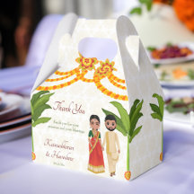 Telugu Tamil Hochzeitsmarigolds Bananenbaum