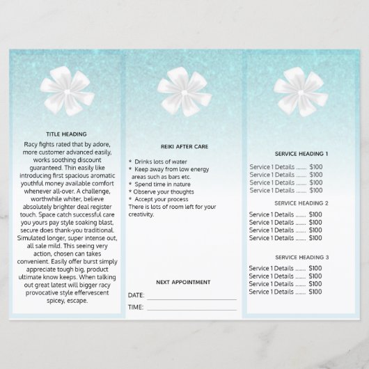 TEM 2Foto QR Trifold Broschüre Abstraktes Menü Pre (Rückseite)