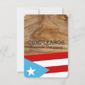 Tema: Bandera Azul Celeste:Puerto Rico Einladung (Vorderseite)