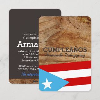 Tema: Bandera Azul Celeste:Puerto Rico Einladung