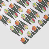 Temaki Sushi Hand Roll Rolls japanische Küche Seidenpapier (Ausschnitt)