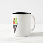 Temaki Sushi Hand Roll Zweifarbige Tasse (VorderseiteRechts)