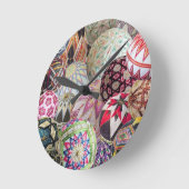 Temari Montage Runde Wanduhr (Winkel)