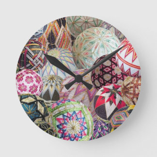 Temari Montage Runde Wanduhr