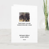 Tembo (Elefant) Verkratzen Karte (Rückseite)