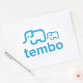 Tembo Oval Sticker (Umschlag)