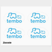 Tembo Oval Sticker (Blatt)
