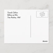 Temecula California Post Card Postkarte (Rückseite)