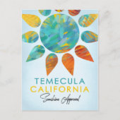 Temecula California Sunshine Travel Postkarte (Vorderseite)