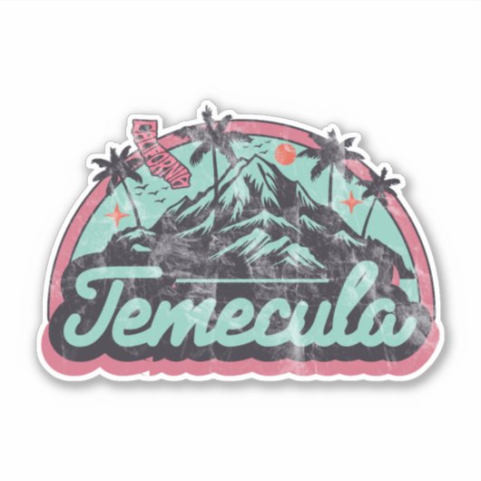 Temecula, Kalifornien Aufkleber (Vorderseite)
