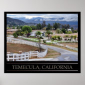 Temecula, kalifornisches Poster (Vorne)