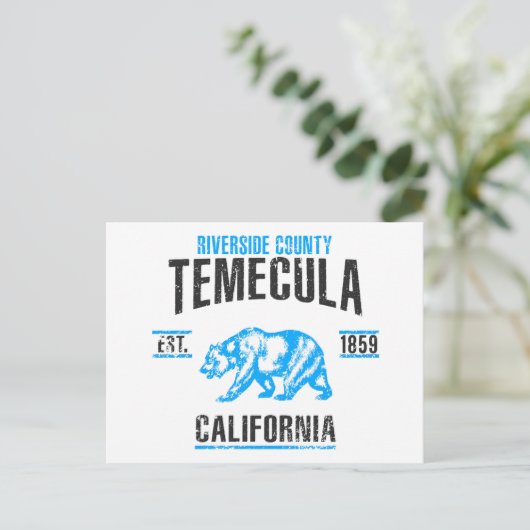Temecula Postkarte (Stehend Vorderseite)