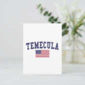 Temecula US Flagge Postkarte (Stehend Vorderseite)