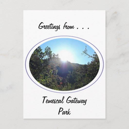 Temescal Gateway Park Postkarte (Vorderseite)