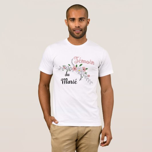 Témoin du Marié T-Shirt (Vorne ganz)