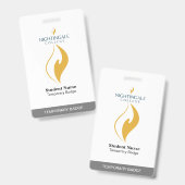 Temp-Abzeichen Ausweis (Vorder- & Rückseite)