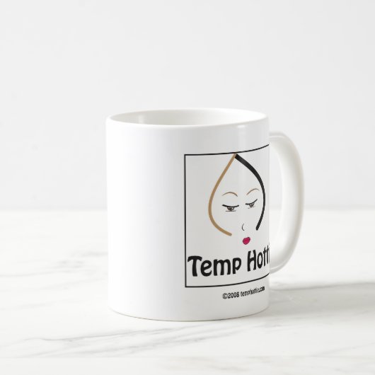 Temp Hottie Mädchen-Tasse Kaffeetasse (VorderseiteRechts)