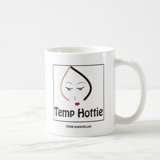 Temp Hottie Mädchen-Tasse Kaffeetasse (Rechts)