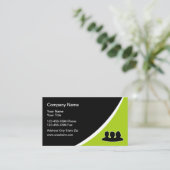 Temp-Stellenbesetzungs-Agentur-Visitenkarten Visitenkarte (Stehend Vorderseite)