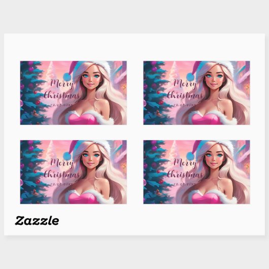 Temp V-S MB Rechteckiger Aufkleber (Blatt)