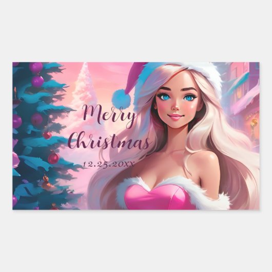 Temp V-S MB Rechteckiger Aufkleber (Vorderseite)