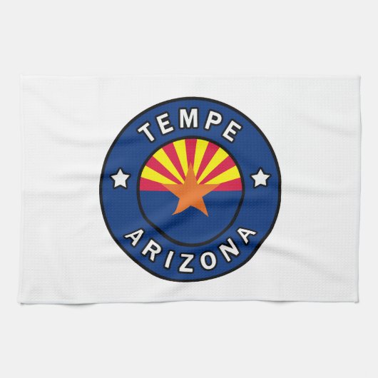 Tempe Arizona Geschirrtuch (Horizontal)