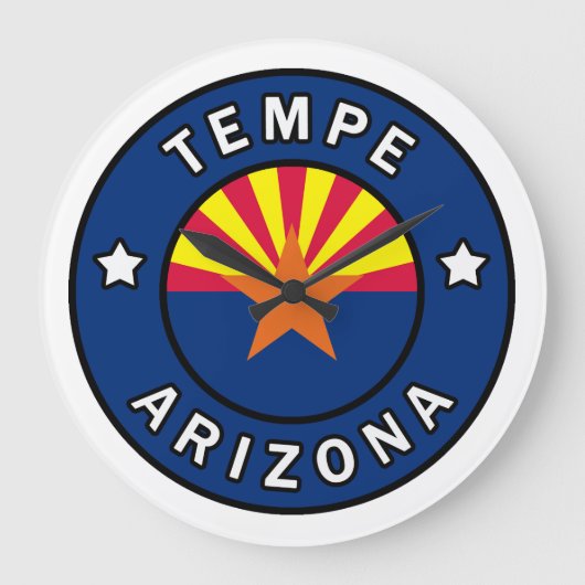 Tempe Arizona Große Wanduhr (Vorderseite)