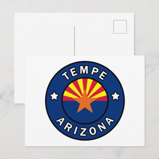 Tempe Arizona Postkarte (Vorne/Hinten)