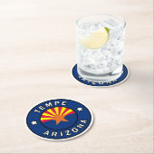 Tempe Arizona Runder Pappuntersetzer (Vor Ort)