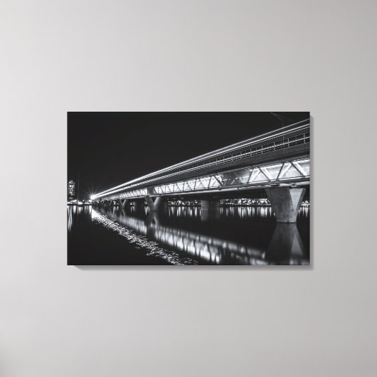 Tempe Town Lake at Night Leinwanddruck (Vorderseite)