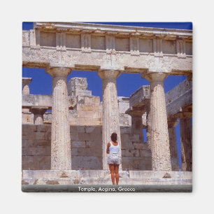 Tempel, Aegina, Griechenland Magnet