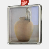 Tempel-Affe Silbernes Ornament (Links)