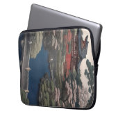 Tempel am Fluss - Japan Laptopschutzhülle (Vorderseite Links)