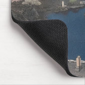 Tempel am Fluss - Japan Mousepad (Ecke)