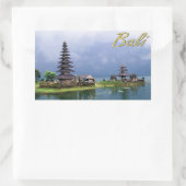 Tempel am See Rechteckiger Aufkleber (Tasche)